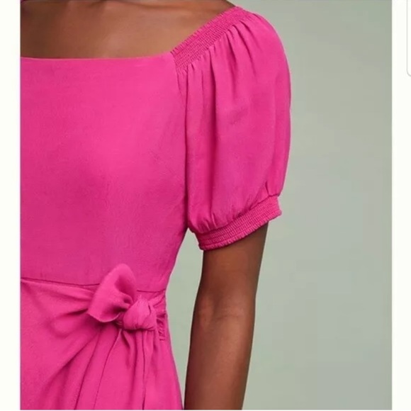 Anthropologie Maeve Pink Resort Wrap Dress - Picture 3 of 8
